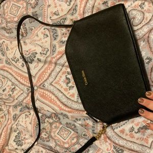 Calvin Klein Leather Side Purse